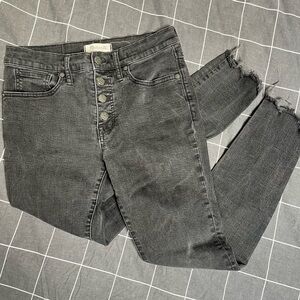 Madewell 9” High-Rise Black Skinny Jeans | Sz: 28P